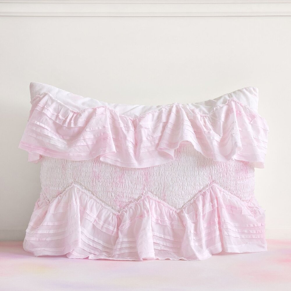 LoveShackFancy Pottery Barn Summer Dream Tie Dye Standard Pillow Sham Cover NWT